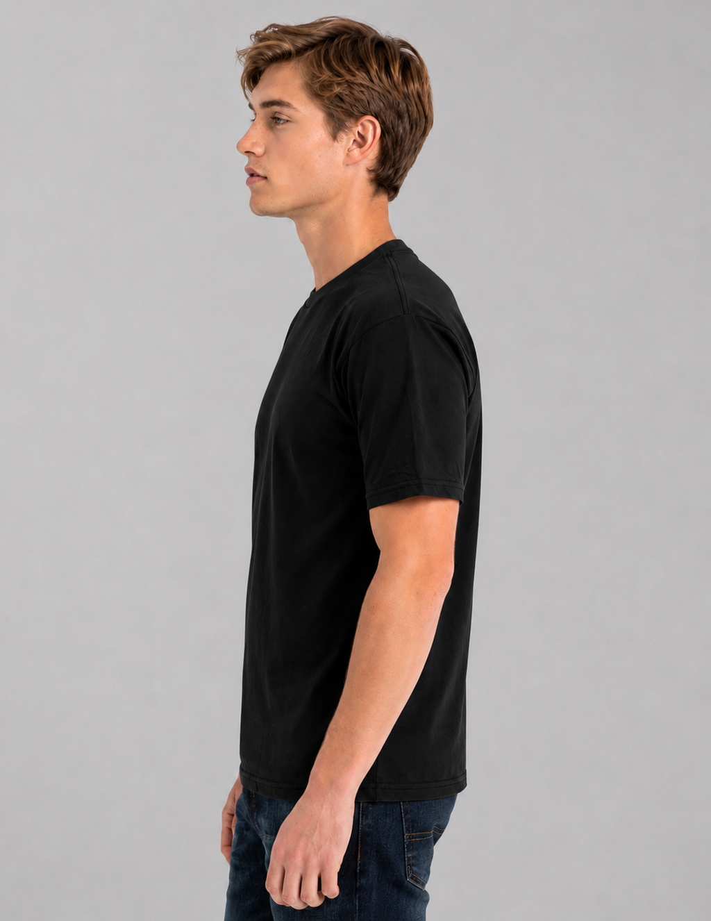 Retro Ring-Spun Crew Neck T-Shirt