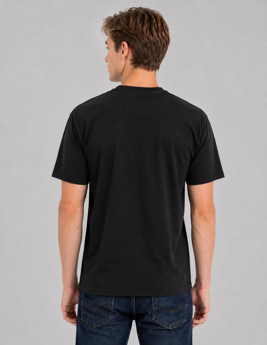 Retro Ring-Spun Crew Neck T-Shirt