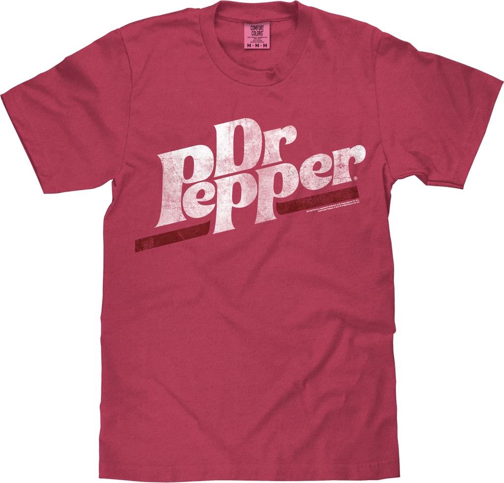 Tee Luv x Comfort Colors Distressed Dr Pepper Logo T-Shirt