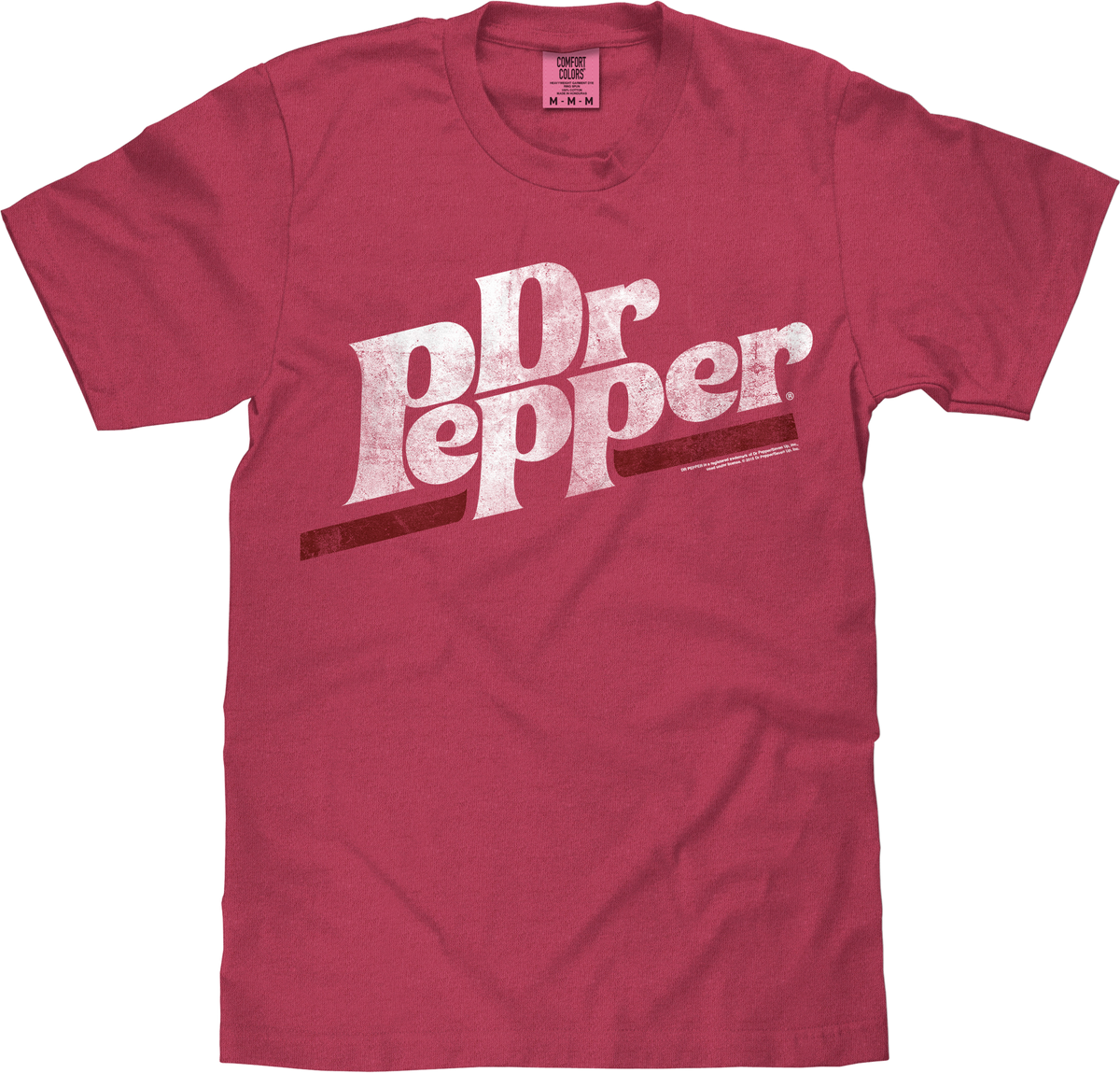 Tee Luv x Comfort Colors Distressed Dr Pepper Logo T-Shirt