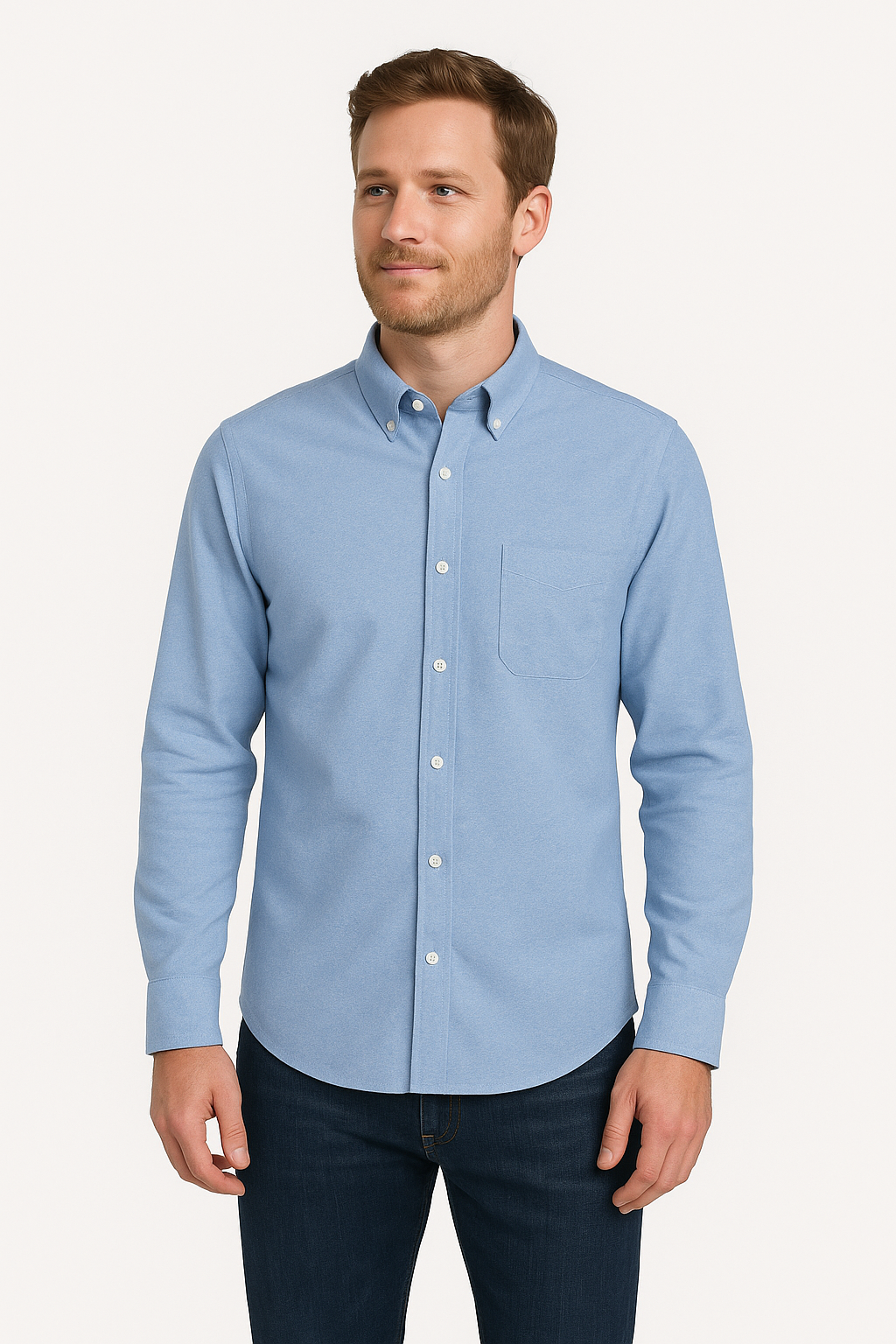 Men's Long Sleeve Oxford Shirt